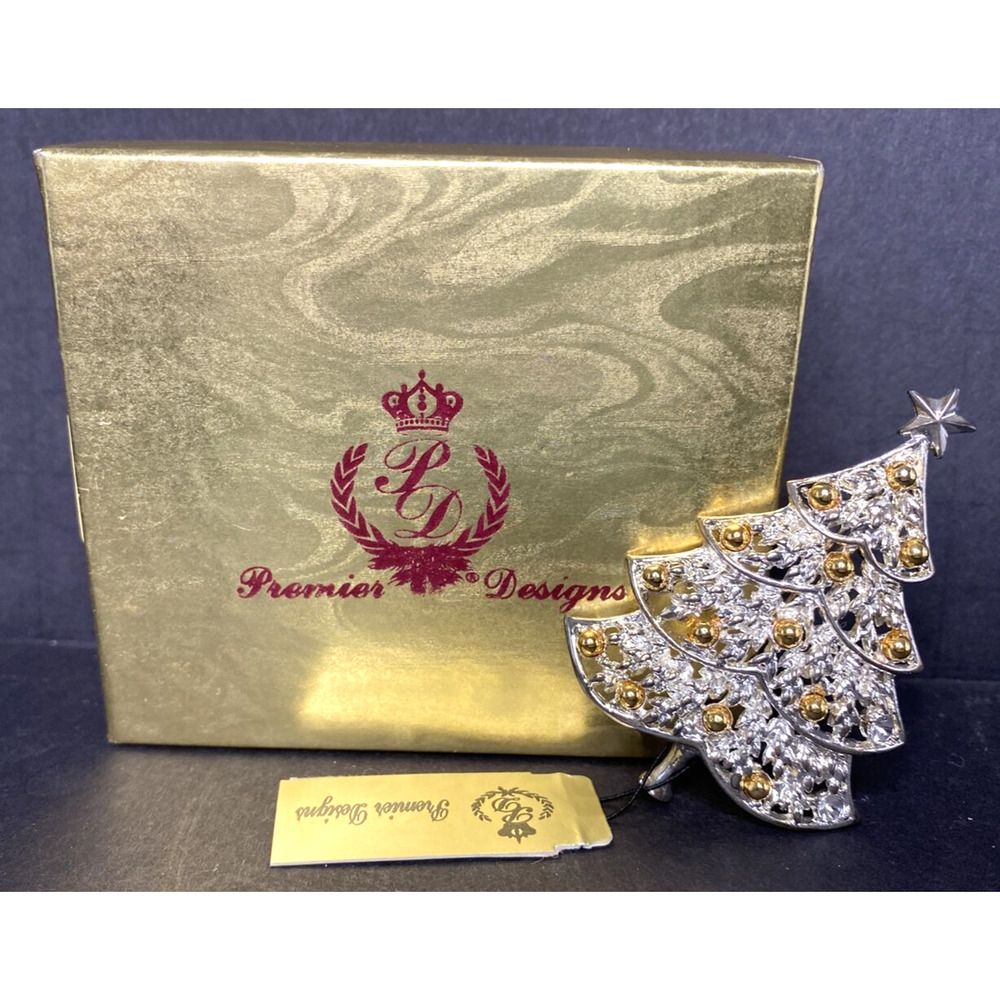 Premier Designs Jewelry Tannenbaum Christmas Tree Brooch NEW SKU PD63